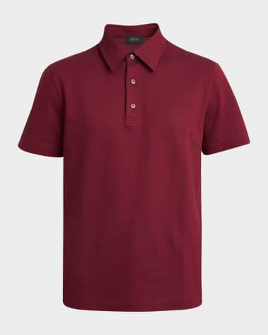 Brioni Men's Cotton Jersey Polo Shirt