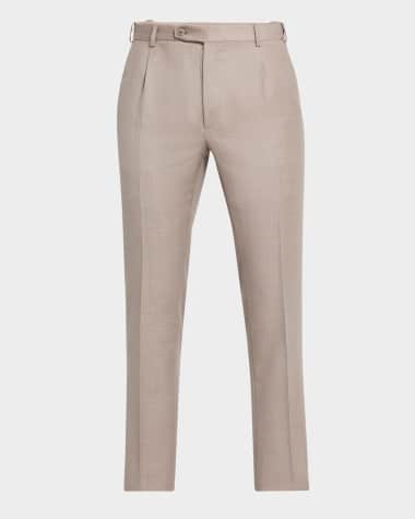 Brioni Men's Wool Twill Trousers