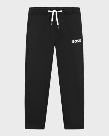 BOSS Boy's Sweatpants W/ Contrast Logo, Size 4-5
