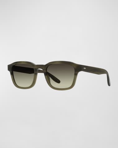 Barton Perreira Men's Winton Acetate Square Sunglasses