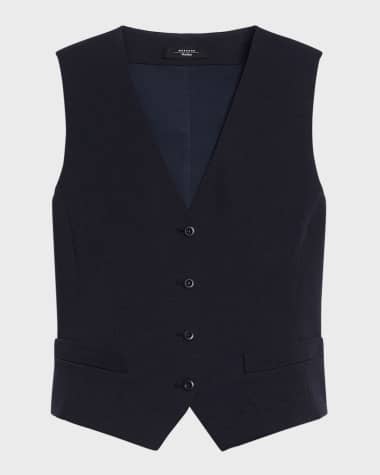 Weekend Max Mara Aria Tailored Button-Down Vest