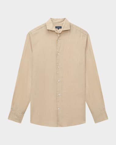 Frescobol Carioca Men's Antonio Linen Casual Button-Down Shirt