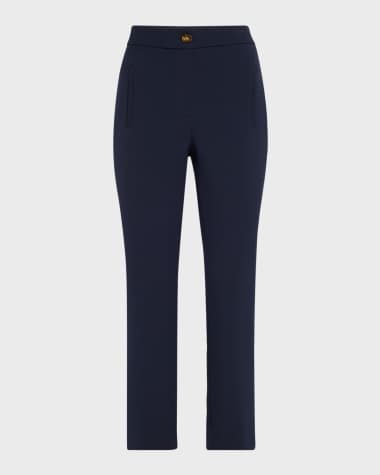 Veronica Beard Arte Straight Cropped Pants