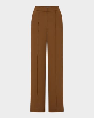 Veronica Beard Edia Tailored Wide-Leg Pants