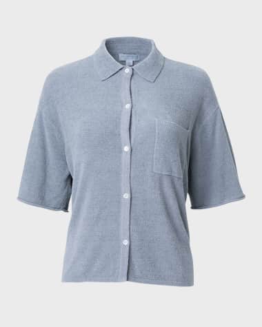 Barefoot Dreams CozyChic Ultra Lite Button-Down Shirt