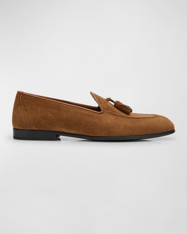 Brioni Men's York Suede Tassel Loafers