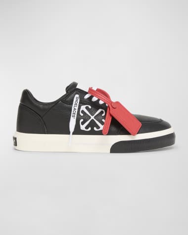 Off-White Vulcanized Leather Low-Top Sneakers
