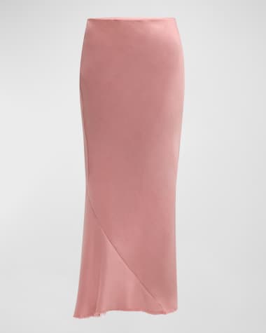 DOROTHEE SCHUMACHER Slouchy Elegance Straight Bias-Cut Midi Skirt