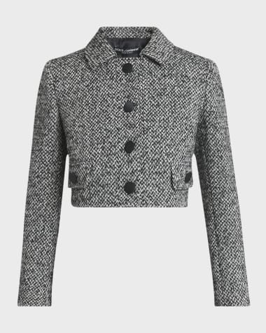 Dolce&Gabbana Wool Tweed Cropped Jacket