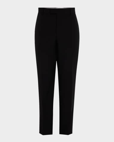 Ferragamo Men's Straight-Fit Wool Trousers