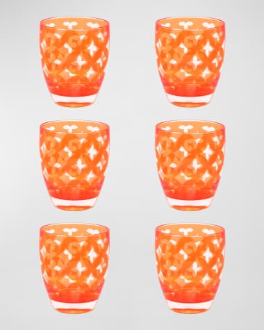 Le Cadeaux Palazzio Small Tumblers, Set of 6 Palazzio Large Tumblers, Set of 6