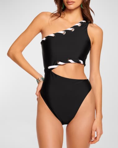 Ramy Brook Verdie Laced One-Piece Swimsuit