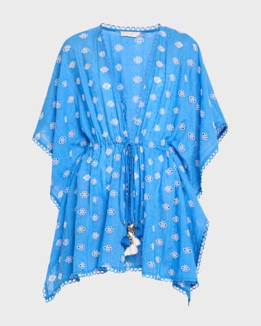 Ramy Brook Zelma Embroidered Caftan Coverup