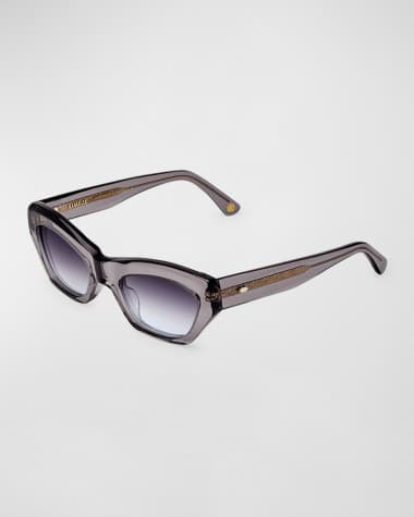 KIMEZE Concept 3 Gray Acetate Cat-Eye Sunglasses