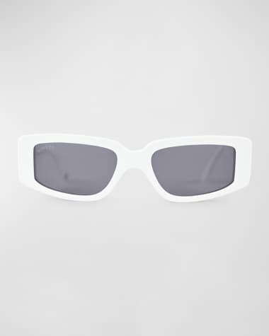 KIMEZE Concept 2 White Acetate Cat-Eye Sunglasses