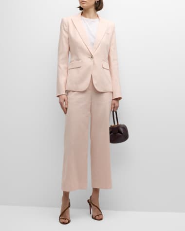 Office Women 4 Piece Suit With John Pants, Vest Suit, Single