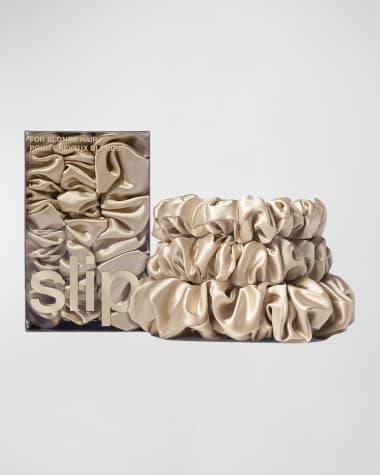 Slip Back To Basics Assorted Scrunchies, Set of 3