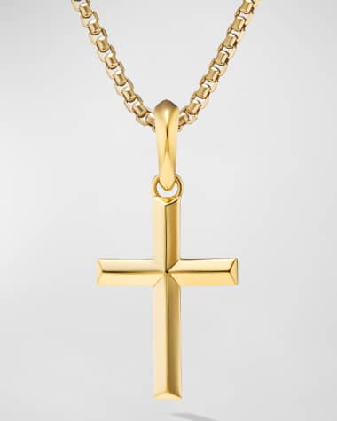 David Yurman Men's Cross Pendant in 18K Gold, 24mm