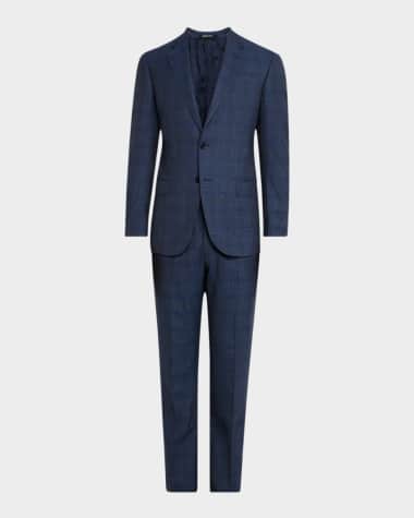 Emporio Armani Men's 130s Wool Plaid Suit