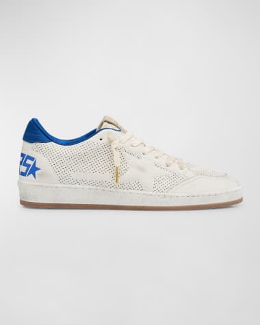 Golden Goose Men's Ball Star Perforated Leather Low-Top Sneakers