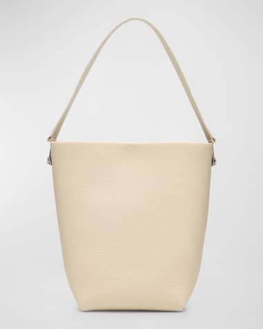 THE ROW Hook Small N/S Tote Gold in Lux Grained Calfskin