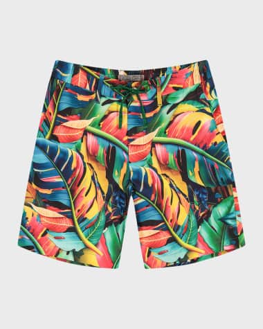 Robert Graham Men's Toucan Woven Drawstring Shorts