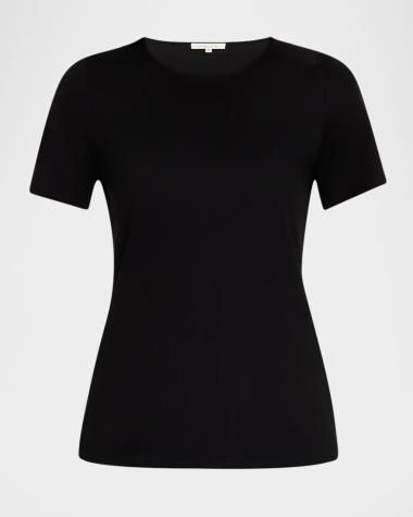 Haut Transparent Crochet Noir Lafayette 148 - Manches Longues, Col Haut - Taille M Neuf