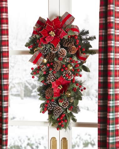Neiman Marcus 30" Classic Christmas Door Spray