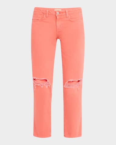 L'Agence Nevia Low-Rise Slouchy Straight Jeans