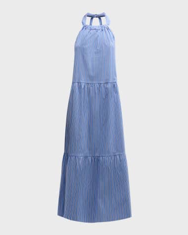 Solid and Striped The Kai Striped Poplin Maxi Dress