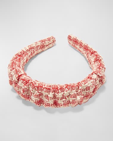 Lele Sadoughi Kelly Ruched Tweed Headband