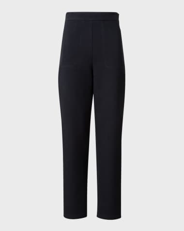 Akris Flynn Straight-Leg Cotton Pants