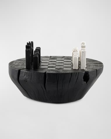 Four Hands Carbonized Black Modern Chess Set