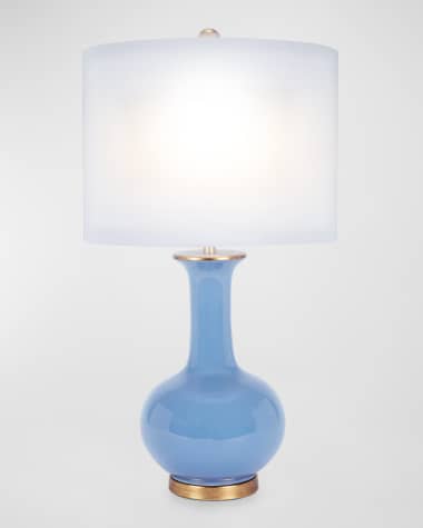Old World Design Emerson Parisian Blue Ceramic Table Lamp