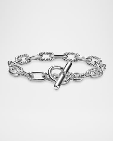 David Yurman 8.5mm DY Madison Toggle Bracelet in Silver