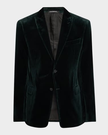 Emporio Armani Men's Velvet Sport Coat