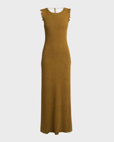 Proenza Schouler Silvia Double-Face Silk Boucle Knit Dress