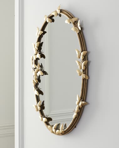 Neiman Marcus Oval Butterfly Mirror