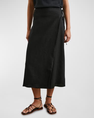 Rails Carly Linen Wrap Skirt