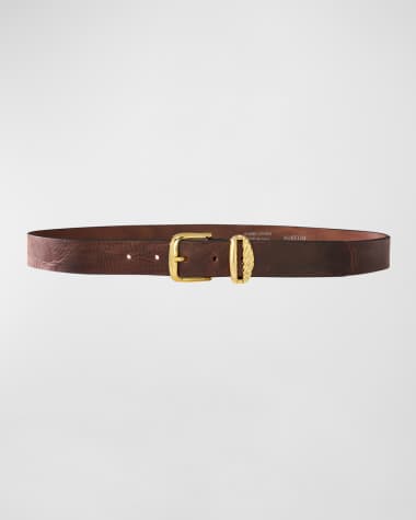 Aureum Collective No. 3 French Rope Buckled Leather Belt