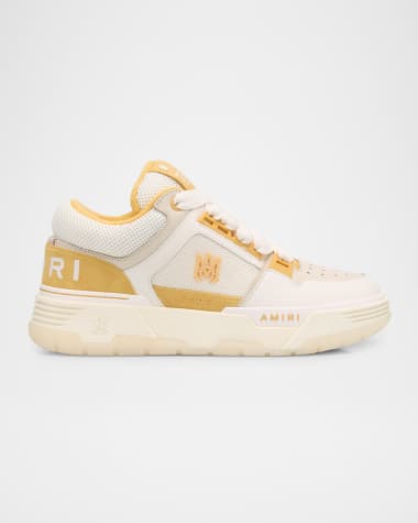 Amiri Men's MA-1 Leather & Mesh Low-Top Sneakers