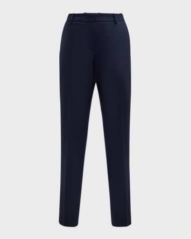 Lafayette 148 New York Clinton Cropped Stretch Wool Pants