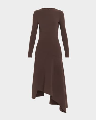 Michael Kors Collection Long Sleeve Handkerchief Dress