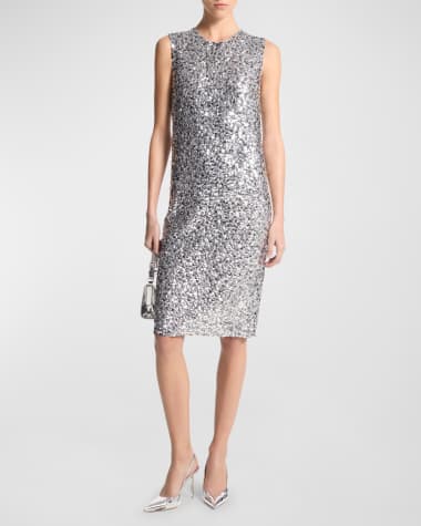 Michael Kors Collection Sequined Knee-Length Dress