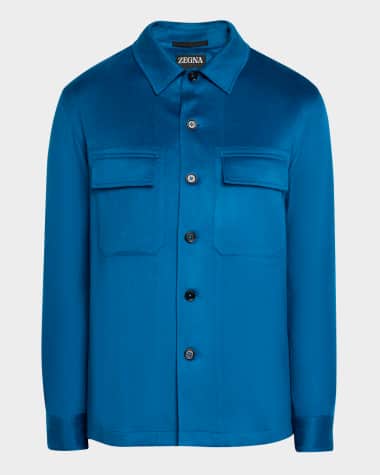 ZEGNA Men's Oasi Cashmere Overshirt