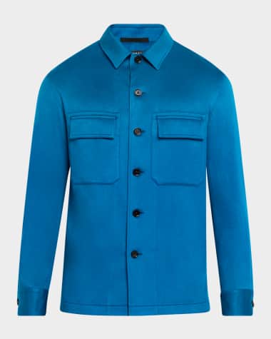 ZEGNA Men's Oasi Cashmere Overshirt