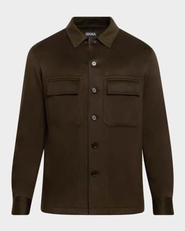 ZEGNA Men's Oasi Cashmere Overshirt