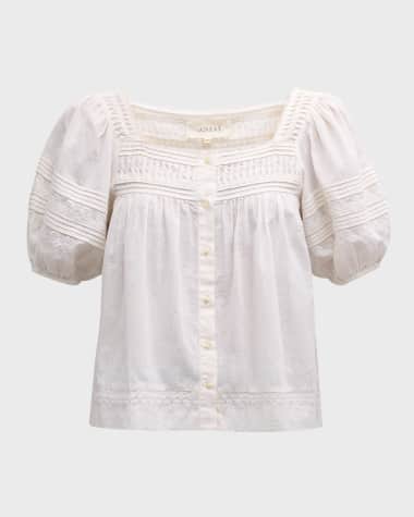 The Great The Keepsake Rose Embroidered Top