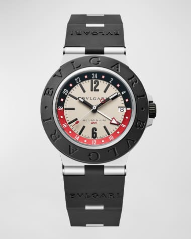 BVLGARI Men's 40mm BVLGARI BVLGARI Black and White GMT Watch