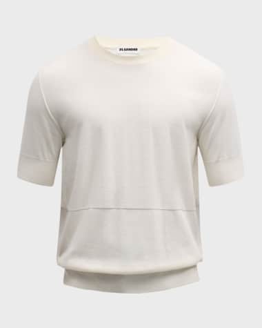 Jil Sander Men's Crew T-Shirt with Stitch Detailing